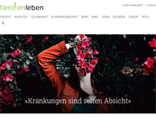 Tablet Screenshot of familienleben.ch